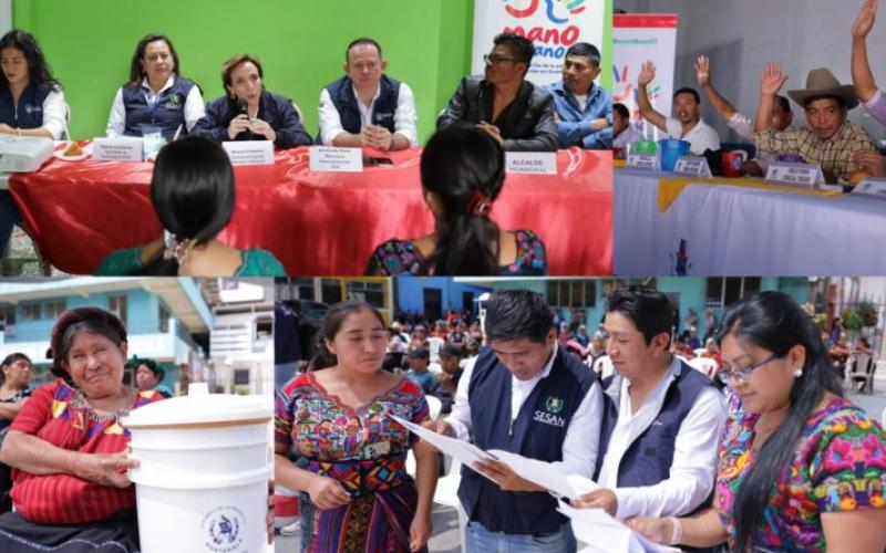 Mano a Mano avanza en Sololá con acciones concretas para mejorar la calidad de vida