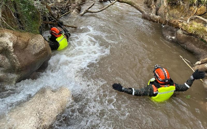 Brigada Humanitaria y de Rescate del Ejército de Guatemala apoyó la búsqueda y localización de menor que fue arrastrada por el río Azul en Huehuetenango.