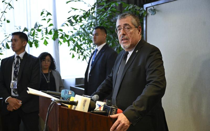 Presidente Bernardo Arévalo brinda declaraciones con respecto a la captura del viceministro, Luis Pacheco.