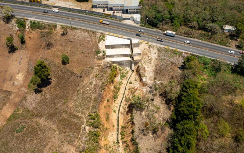 CIV concluye obra de mitigación y prevención en el km 26.2 de la Ruta a El Salvador 