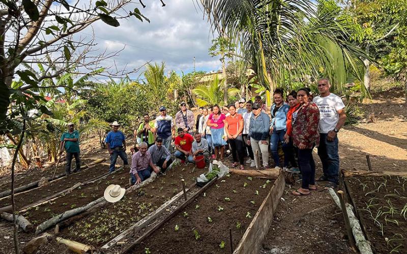 Huertos comunales fortalecen agricultura familiar de Chiquimula