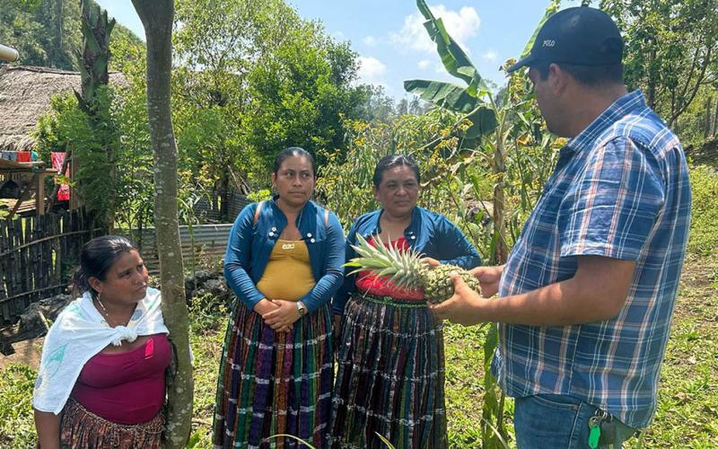 Mujeres de Poptún capacitadas en cultivos frutales 