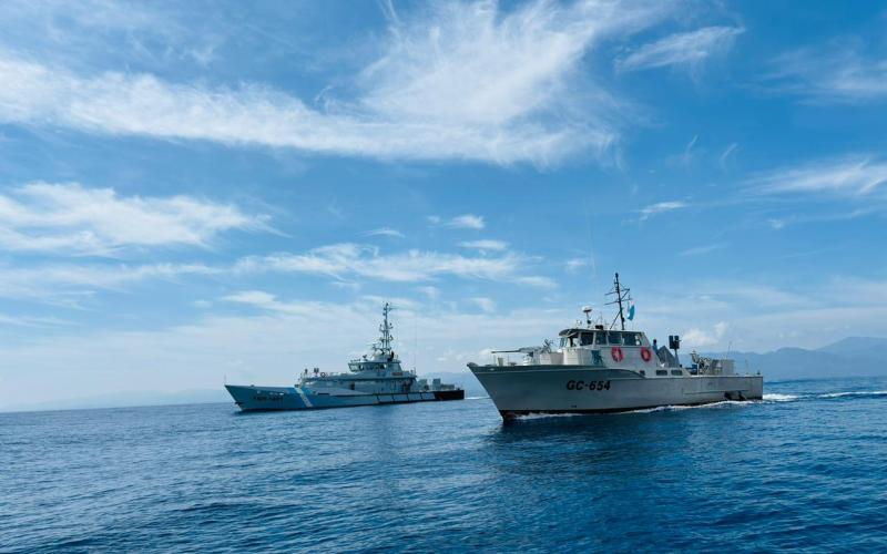 Marina de la Defensa Nacional de Guatemala realizó patrullaje de coincidencia con Fuerza Naval de Honduras.