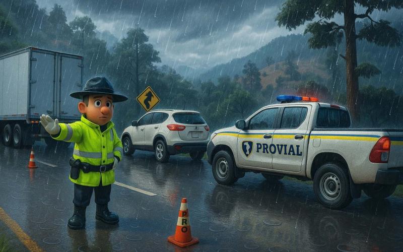 En temporada de lluvia maneja seguro con las recomendaciones que te da PROVIAL