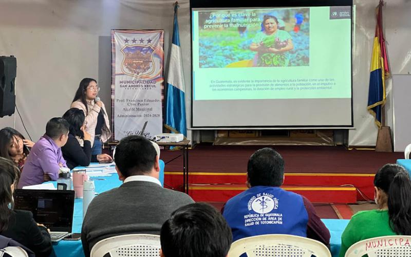 Promueven la agricultura sensible a la nutrición en Totonicapán 