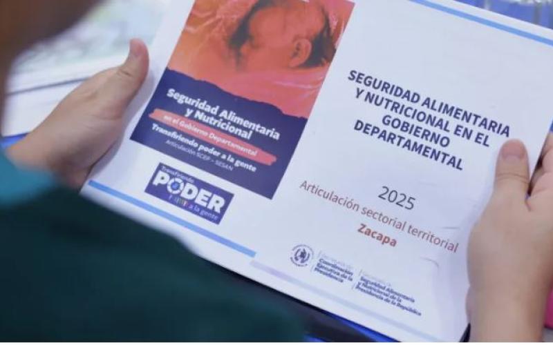 Gobierno impulsa respuesta coordinada en Zacapa para abordar la seguridad alimentaria y nutricional