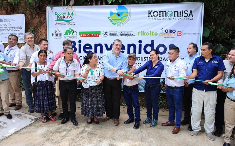 Nueva planta de cacao impulsa el desarrollo rural en el Valle del Polochic