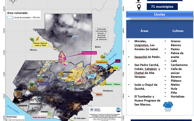 Por lluvias y saturación de suelos se monitorean 71 municipios