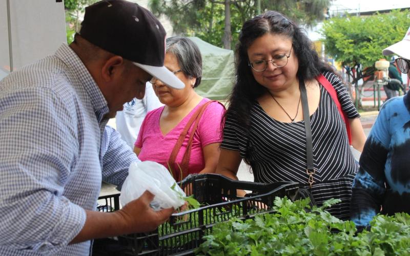 Variedad de productos frescos engalanan Feria del Agricultor en Sacatepéquez 