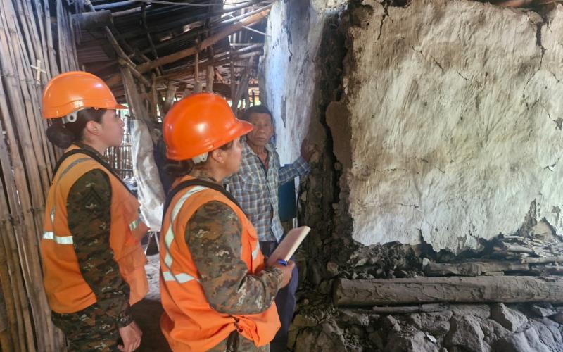 Acciones del Ejército de Guatemala ante secuencia sísmica registrada en Jutiapa.