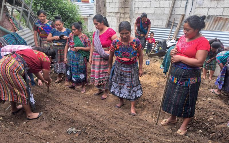 Agricultoras de Sacatepéquez fortalecen capacidades en técnicas de siembra 