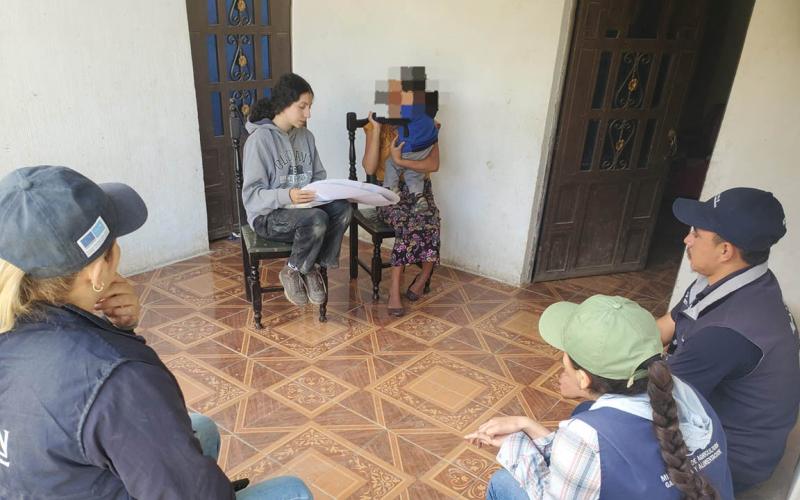 Brindan acompañamiento a familias con casos de desnutrición aguda de Baja Verapaz