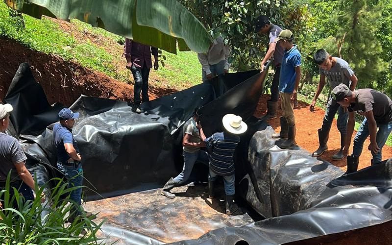 Optimizan reservorio de agua de lluvia para apoyar actividades agrícolas