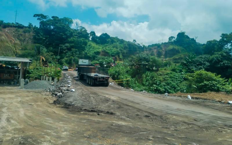 Caminos sigue trabajando en ruta alterna habilitada en CITO 180 