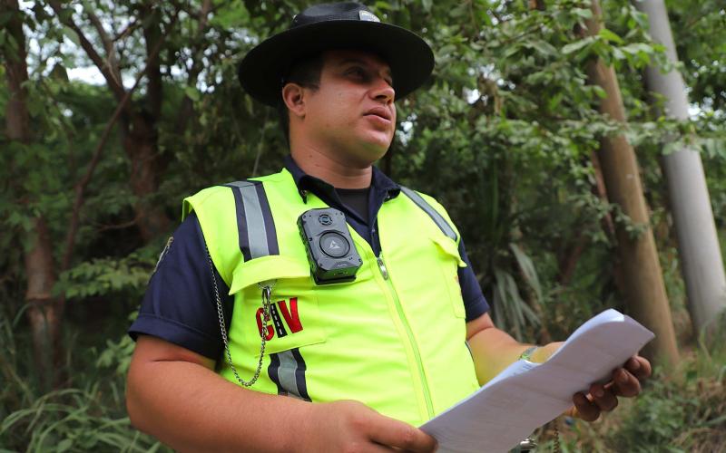 Cámaras corporales de PROVIAL demuestran ser 200 % más efectivas en operativos viales
