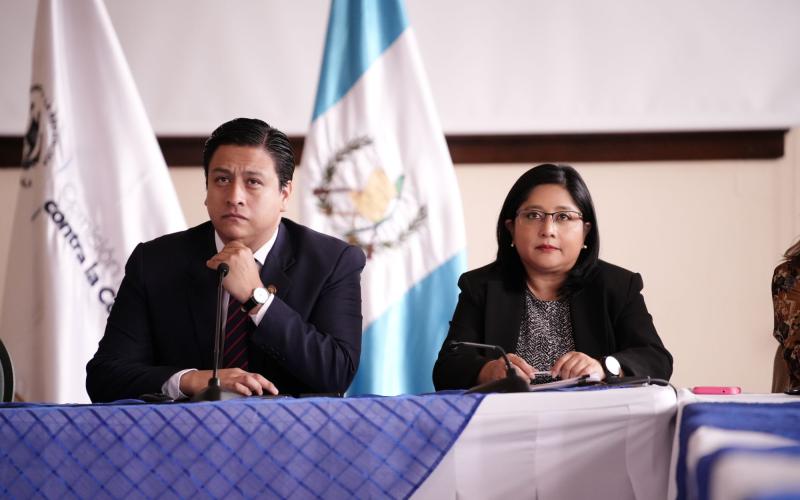 Reunión de trabajo fue liderada por Julio Flores, titular de la Comisión Nacional contra la Corrupción, y Wendy Sánchez, subsecretaria de SEGEPLAN.