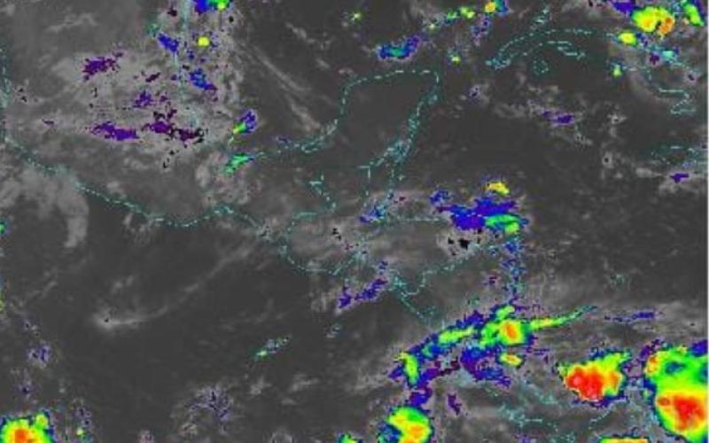  Continúa el ingreso de humedad principalmente del mar Caribe