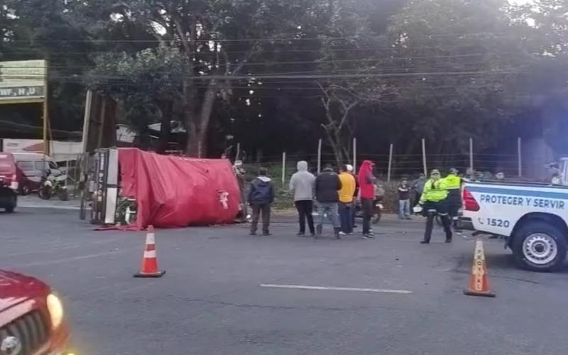 Accidente en Fraijanes moviliza a equipos de Provial