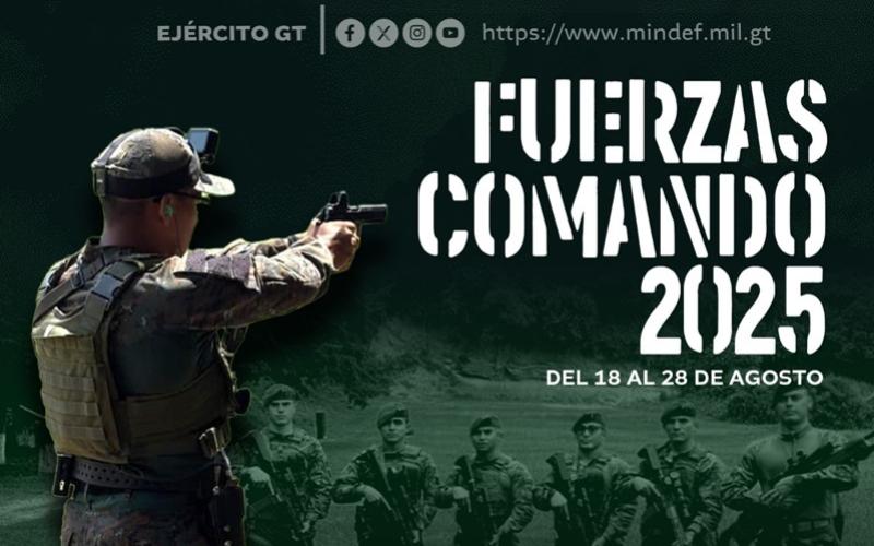 Ejército de Guatemala participa en la Competencia Fuerzas Comando 2025.
