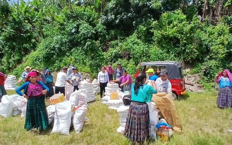 Asistencia alimentaria llega a familias afectadas por la construcción de Hidroeléctrica Chixoy 