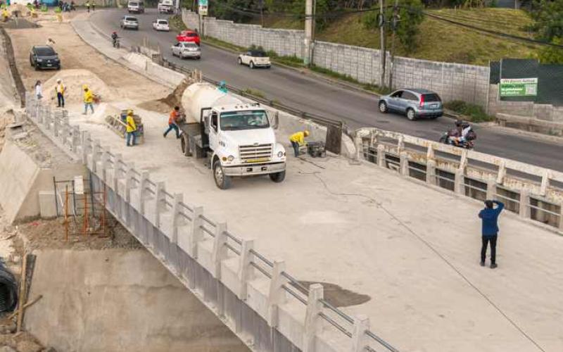 Así van los trabajos en el nuevo puente Tubac al sur de Guatemala
