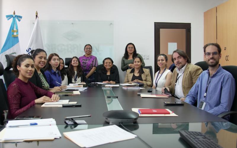 Representantes de las instituciones responsables de los proyectos se reunieron con autoridades de SEGEPLAN y AECID.