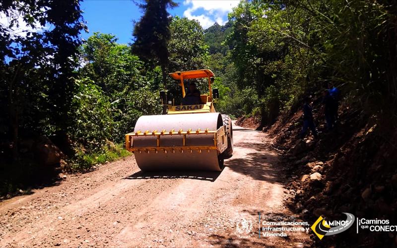 Caminos avanza con el mejoramiento de la ruta CR-CHM-49 en San Martín Jilotepeque