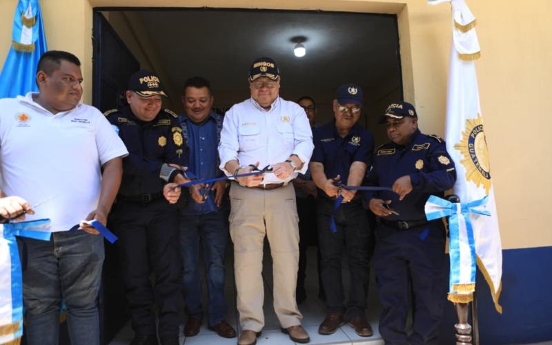 Habilitan nueva subestación policial en Champerico, Retalhuleu