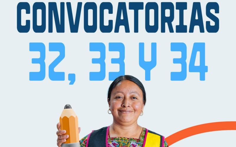Explican fases de las Convocatorias 32, 33 y 34