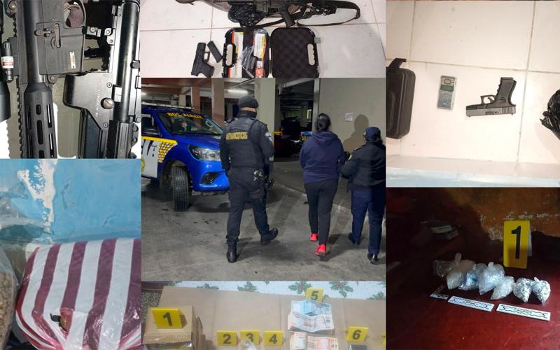 Operativos de la PNC golpean estructuras criminales