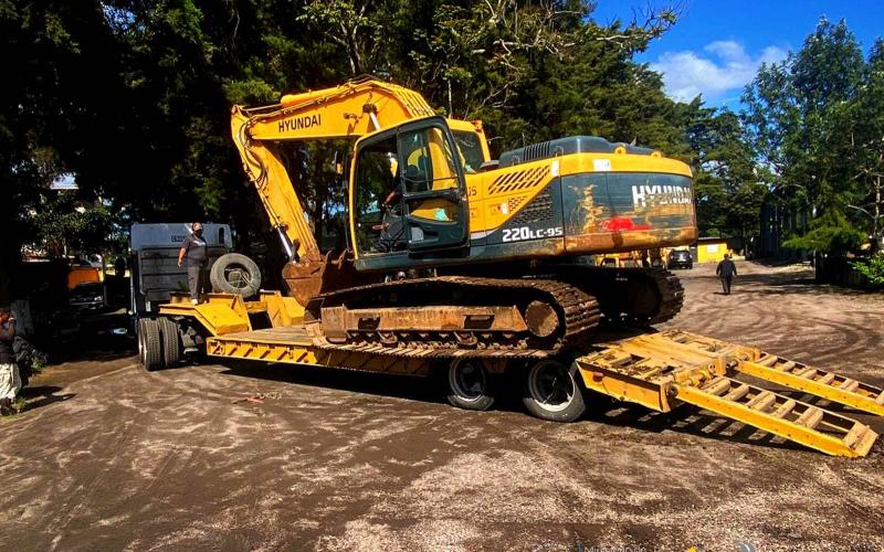 Caminos trabaja en doble frente para restablecer el acceso a Santa María de Jesús