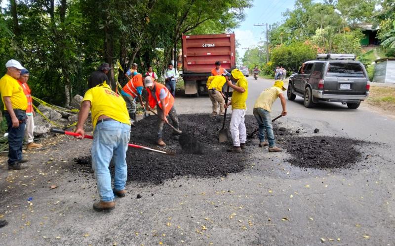 Covial realiza limpieza y mantenimiento tras colapso en la CA-13 