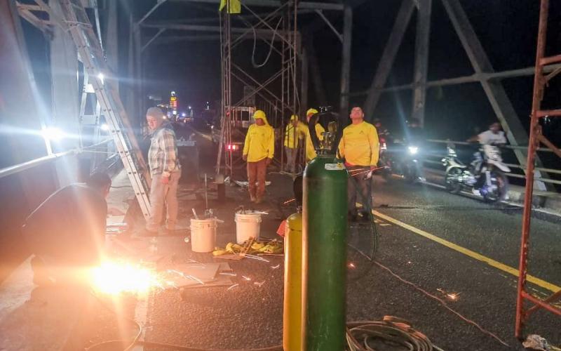 Se inicia última fase de mantenimiento del puente Ixtacapa en Suchitepéquez