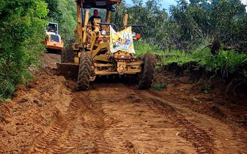 Así vamos con la ruta alterna San Juan del Obispo–Santa María de Jesús
