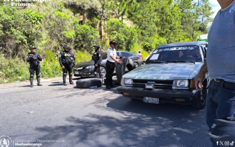 Se levanta bloqueo en la CA-1 Huehuetenango y se planifica reparación