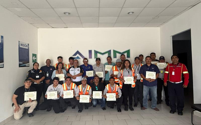 La capacitación fue impartida con el apoyo de la CONRED, a través de la Dirección del Sistema de Comando de Incidentes