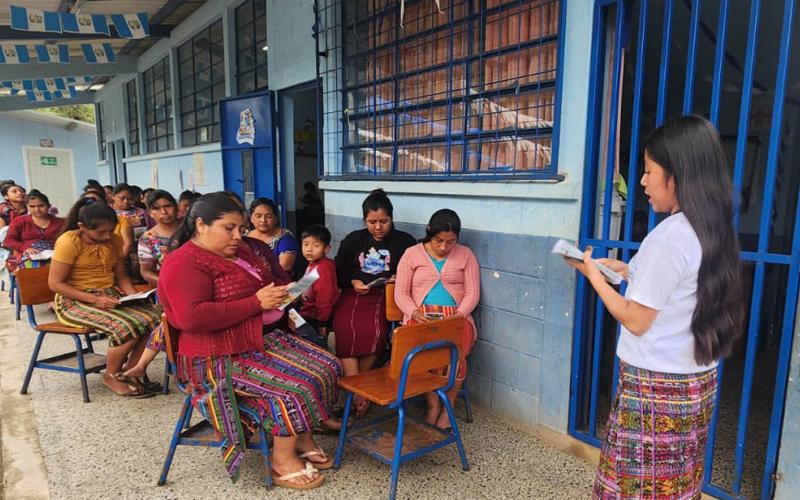Comunitarias de Chimaltenango son capacitadas en alimentación saludable