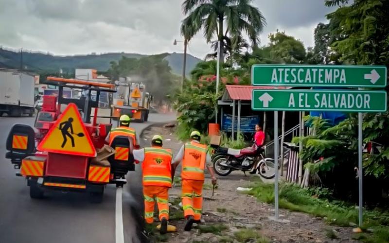 Concluye señalización de la CA-1 Oriente entre Asunción Mita y San Cristóbal Frontera