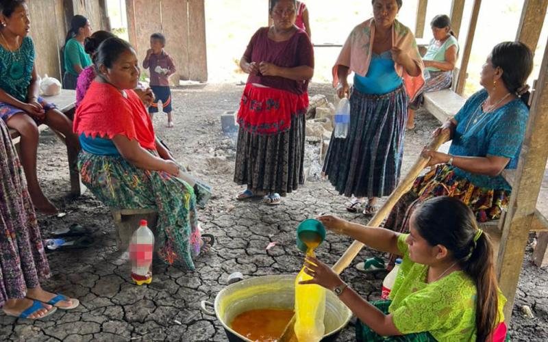 Productores de Sayaxché aprenden a elaborar caldo sulfocálcico
