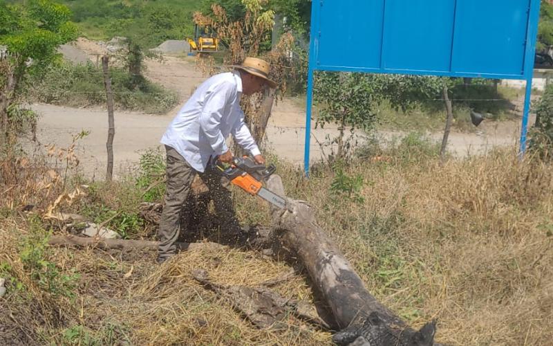 Las labores incluyen la poda de árboles y el corte de maleza en la pista, así como el reforzamiento de las áreas perimetrales para prevenir el ingreso de personas no autorizadas, semovientes y animales pequeños, como perros. 