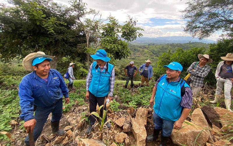 Avanza proyecto de reservorio de agua que abastecerá a familias agricultoras de Chiquimula
