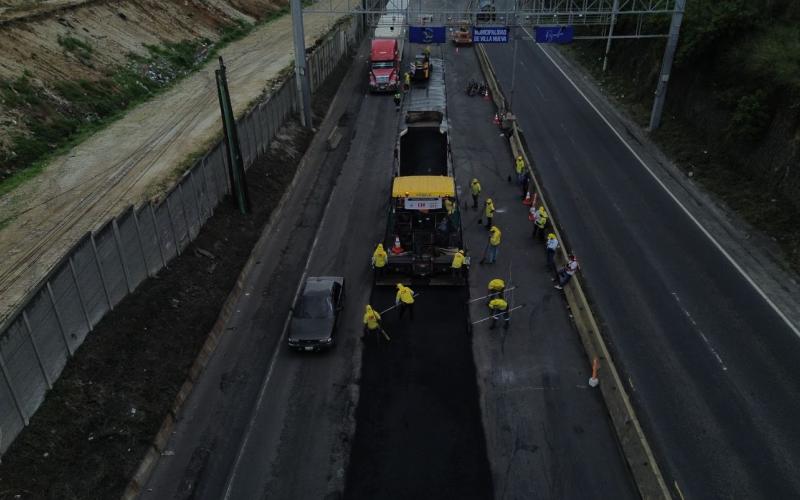  Mantenimiento vial que conecta Guatemala