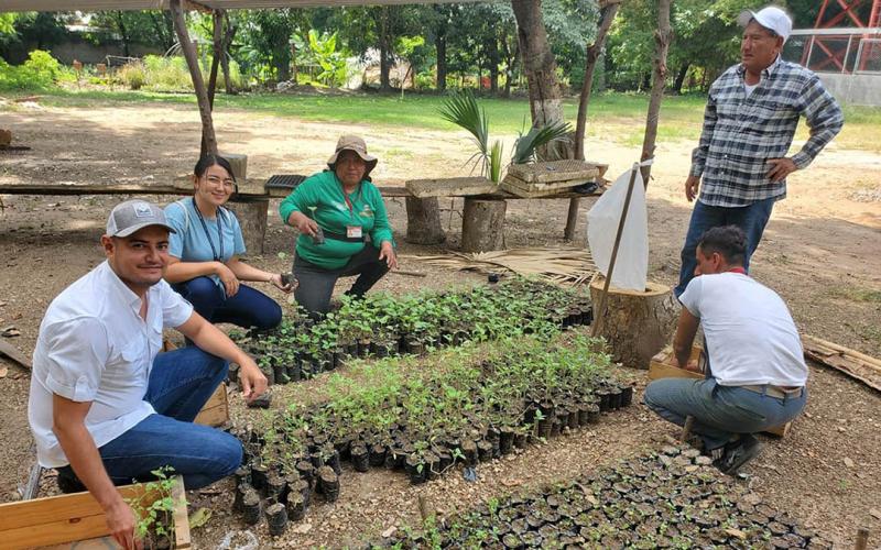 Entregan pilones de hortalizas y semillas para huertos familiares en Zacapa