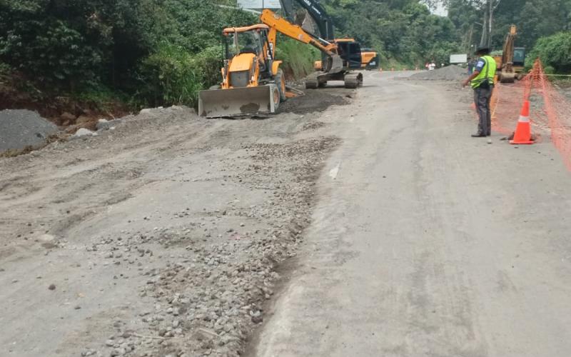 Covial trabaja para habilitar paso permanente en la ruta Cito Zarco tras socavamiento