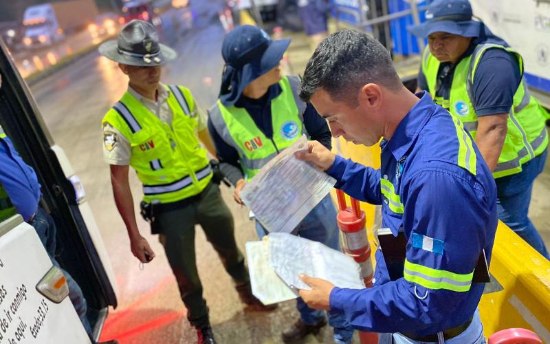 Provial Y DGT apoyan en el fortalecimiento del control al transporte extraurbano en operativo interinstitucional