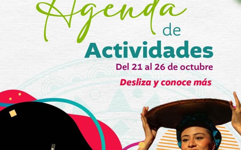 Agenda de actividades 21 al 26 de octubre