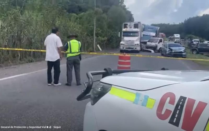 Provial responde con agilidad a múltiple colisión en Santa Bárbara 