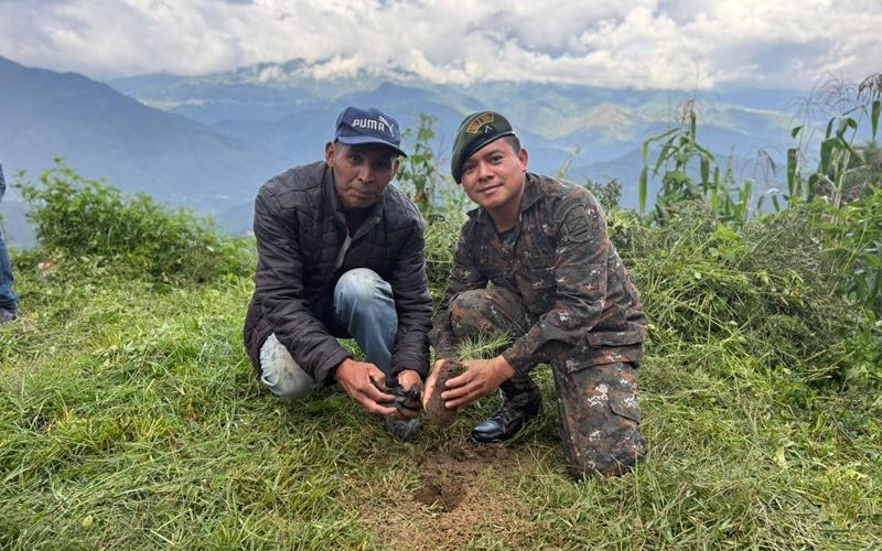 Ejército de Guatemala fortalece su compromiso ambiental con más de 313 mil árboles sembrados en 2025.