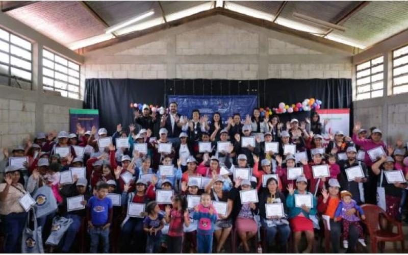 59 nuevos agentes de cambio fortalecerán la seguridad alimentaria y nutricional en Jalapa