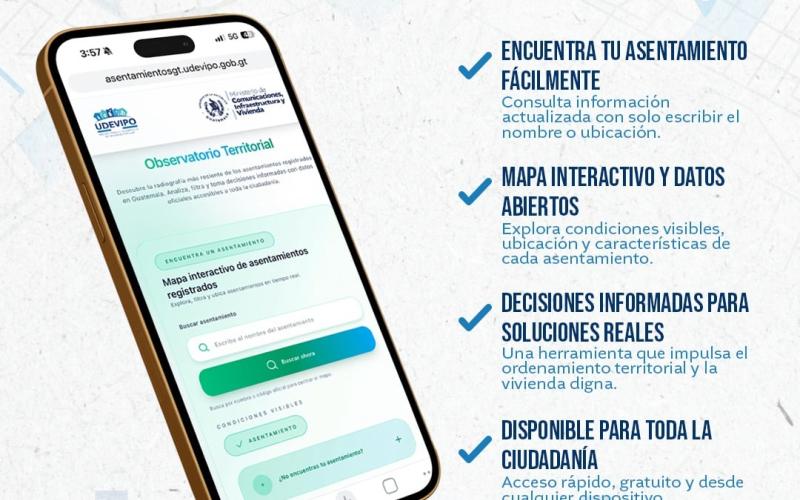 Udevipo lanza una nueva aplicación para visibilizar asentamientos informales